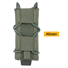 Load image into Gallery viewer, 9mm Tactical Magazine Pouch Hunting Single Magazine Bag Outdoor Molle Flashlight Pouch Torch Holder Hunting Knife Holster Bag