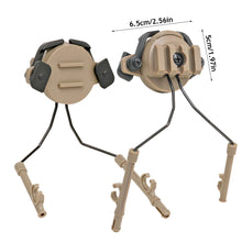 Load image into Gallery viewer, Tactical Headset 19-21mm Helmet Rail Adapter Headset Bracket Headphone Mount Stand Helmet Airsoft Military Earmuff Hold