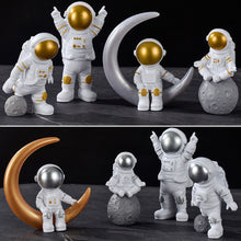 Load image into Gallery viewer, Car Interior Astronaut Decor Action Figures and Moon Home Decor Resin Astronaut Statue Room Office Desktop Decoration Presents Desktop Boy Gift