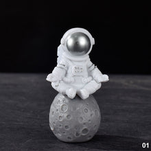 Load image into Gallery viewer, Car Interior Astronaut Decor Action Figures and Moon Home Decor Resin Astronaut Statue Room Office Desktop Decoration Presents Desktop Boy Gift