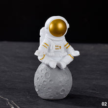 Load image into Gallery viewer, Car Interior Astronaut Decor Action Figures and Moon Home Decor Resin Astronaut Statue Room Office Desktop Decoration Presents Desktop Boy Gift