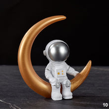Load image into Gallery viewer, Car Interior Astronaut Decor Action Figures and Moon Home Decor Resin Astronaut Statue Room Office Desktop Decoration Presents Desktop Boy Gift