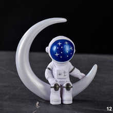 Load image into Gallery viewer, Car Interior Astronaut Decor Action Figures and Moon Home Decor Resin Astronaut Statue Room Office Desktop Decoration Presents Desktop Boy Gift