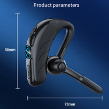 Load image into Gallery viewer, Ear-mounted Business Style Large Battery Voice Control Answering X5 Bluetooth Headset Digital Display