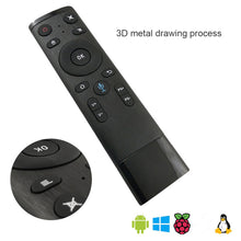 Load image into Gallery viewer, Bluetooth Support Voice Input Infrared Remote Control Smart TV Box 2.4g Air Mouse Mini Wireless Keyboard
