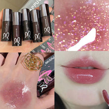 Load image into Gallery viewer, Sexy Black Tube Lip Gloss Mirror Water Lip Glaze Moisturizing Liquid Lipstick Lasting Lip Tint Makeup Mirror Lip Gloss Cosmetics