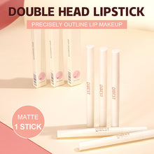 Load image into Gallery viewer, 2 IN 1 Waterproof Sexy Lip Liner Matte Lipstick Pencil Makeup Set Lip Contour Tint Red Long Lasting Moisturizing Lipliner Cosmetics
