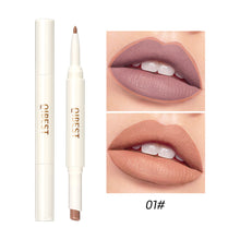 Load image into Gallery viewer, 2 IN 1 Waterproof Sexy Lip Liner Matte Lipstick Pencil Makeup Set Lip Contour Tint Red Long Lasting Moisturizing Lipliner Cosmetics
