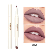 Load image into Gallery viewer, 2 IN 1 Waterproof Sexy Lip Liner Matte Lipstick Pencil Makeup Set Lip Contour Tint Red Long Lasting Moisturizing Lipliner Cosmetics