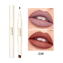 Load image into Gallery viewer, 2 IN 1 Waterproof Sexy Lip Liner Matte Lipstick Pencil Makeup Set Lip Contour Tint Red Long Lasting Moisturizing Lipliner Cosmetics