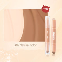 Load image into Gallery viewer, Double Head Bronzer Contour Stick Highlight Waterproof Matte Concealer Pen Double Shading Powder Contouring Makeup Cosmetics