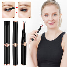 Load image into Gallery viewer, Portable 3 Temperature Mode Heated Electric Eyelashes Curling Tool Electronic Rechargeable Natural Fake Eye Lash Curler Beauty Tools