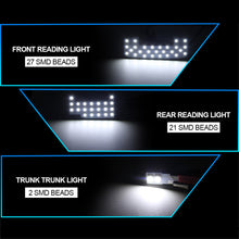 Load image into Gallery viewer, 3Pcs Car Interior Roof Light LED Car Dome Reading Light Night Light Ceiling Signal Lamp 6500K for Suzuki Jimny JB64 Jb74 2018-2020