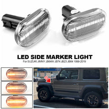 Load image into Gallery viewer, 2Pcs LED Side Marker Turn Signal Indicator Repeater Light For SUZUKI JIMNY JB64W JB74 JB23 JB64 1999-2019