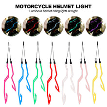 Load image into Gallery viewer, Motorcycle Helmet Cold Light Mod Kit Flashing Stripe Luminous Sticker LED Night Riding Lights Decoration With Chargeable Accessories