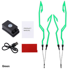 Load image into Gallery viewer, Motorcycle Helmet Cold Light Mod Kit Flashing Stripe Luminous Sticker LED Night Riding Lights Decoration With Chargeable Accessories