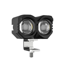 Load image into Gallery viewer, Universal Motorcycle LED Headlight Projector Lens Dual Color ATV Scooter Driving for Cafe Racer Light Auxiliary Spotlight Lamp 8000LM 20W