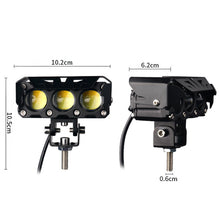 Load image into Gallery viewer, Dual Color Car Motorcycle Headlight LED Work Light Hi/Low Beam Spotlight 3 Lens Flashing Fog Lamps 12V 24V White/Yellow 90W