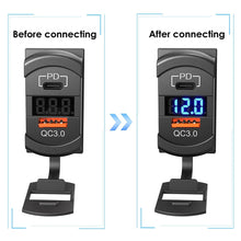 Load image into Gallery viewer, Universal LED Car Charger QC3.0 USB Switch Charger Socket PD Phone Charge Power Adapter for Boat UTV ATV
