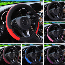 Load image into Gallery viewer, Car Steering Wheel Covers Anti-Slip PU Leather Sport fit 37~38cm Steering Wheel Car-styling Auto Accessoires