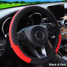Load image into Gallery viewer, Car Steering Wheel Covers Anti-Slip PU Leather Sport fit 37~38cm Steering Wheel Car-styling Auto Accessoires