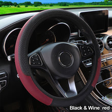 Load image into Gallery viewer, Car Steering Wheel Covers Anti-Slip PU Leather Sport fit 37~38cm Steering Wheel Car-styling Auto Accessoires