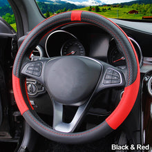 Load image into Gallery viewer, 38cm PU Leather Car Steering-wheel Cover Sport Style Auto Steering Wheel Covers Anti-Slip Automotive Accessories