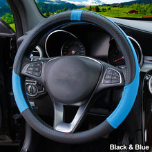 Load image into Gallery viewer, 38cm PU Leather Car Steering-wheel Cover Sport Style Auto Steering Wheel Covers Anti-Slip Automotive Accessories