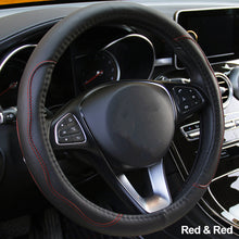 Load image into Gallery viewer, 38cm//15inch Universal Car Steering Wheel Cover Braid on the Steering-wheel Fashion Non-slip Auto