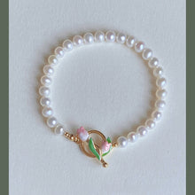Load image into Gallery viewer, Tulip Bracelet Temperament Versatile Pearl Tulip Bracelet Simple Jewelry Accessories for Women