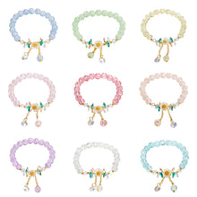 Load image into Gallery viewer, Flower Crystal Bracelet Adjustable Beaded Crystal Bracelet Simple Versatile Bracelet Jewelry Gift for Women