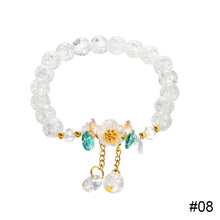 Load image into Gallery viewer, Flower Crystal Bracelet Adjustable Beaded Crystal Bracelet Simple Versatile Bracelet Jewelry Gift for Women