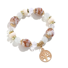 Load image into Gallery viewer, Ceramic Bead Bracelet Life Tree Bracelet Natural Stone Fashion Creative Adjustable Beaded Bracelet Jewelry Gift