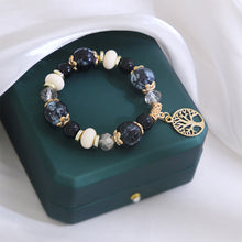 Load image into Gallery viewer, Ceramic Bead Bracelet Life Tree Bracelet Natural Stone Fashion Creative Adjustable Beaded Bracelet Jewelry Gift