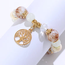 Load image into Gallery viewer, Ceramic Bead Bracelet Life Tree Bracelet Natural Stone Fashion Creative Adjustable Beaded Bracelet Jewelry Gift
