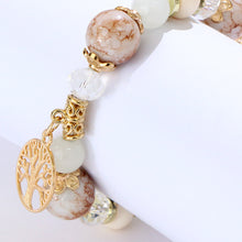 Load image into Gallery viewer, Ceramic Bead Bracelet Life Tree Bracelet Natural Stone Fashion Creative Adjustable Beaded Bracelet Jewelry Gift