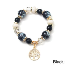 Load image into Gallery viewer, Ceramic Bead Bracelet Life Tree Bracelet Natural Stone Fashion Creative Adjustable Beaded Bracelet Jewelry Gift