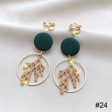 Load image into Gallery viewer, Stylish Tassel Ear Clips Earrings Versatile Alloy Ear Studs Earrings Temperamental Earrings Jewelry for Women