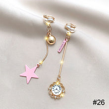 Load image into Gallery viewer, Stylish Tassel Ear Clips Earrings Versatile Alloy Ear Studs Earrings Temperamental Earrings Jewelry for Women