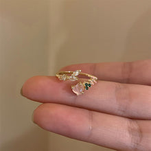 Load image into Gallery viewer, Fashion Niche Love Pink Diamond Ring Simple Open Adjustable Alloy Ring Jewelry Accessory for Women