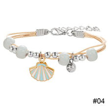 Load image into Gallery viewer, Fashion All-match Alloy Pendant Bracelet Adjustable Creative Ceramic Beaded Bracelet Women Jewelry Gift