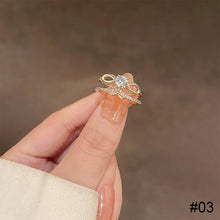 Load image into Gallery viewer, Fashion Niche Ring Shiny Exquisite Zircon Ring Simple Open Adjustable Ring Jewelry Accessory for Women