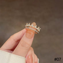 Load image into Gallery viewer, Fashion Niche Ring Shiny Exquisite Zircon Ring Simple Open Adjustable Ring Jewelry Accessory for Women