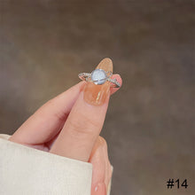 Load image into Gallery viewer, Fashion Niche Ring Shiny Exquisite Zircon Ring Simple Open Adjustable Ring Jewelry Accessory for Women