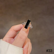 Load image into Gallery viewer, Fashion Niche Ring Shiny Exquisite Zircon Ring Simple Open Adjustable Ring Jewelry Accessory for Women