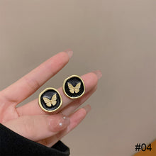 Load image into Gallery viewer, Temperamental Opal Earrings Niche Personalized Alloy Earrings Ear Studs Jewelry Accessories for Women