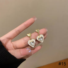 Load image into Gallery viewer, Temperamental Opal Earrings Niche Personalized Alloy Earrings Ear Studs Jewelry Accessories for Women
