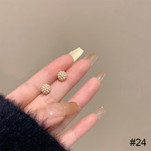 Load image into Gallery viewer, Temperamental Opal Earrings Niche Personalized Alloy Earrings Ear Studs Jewelry Accessories for Women