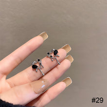Load image into Gallery viewer, Temperamental Opal Earrings Niche Personalized Alloy Earrings Ear Studs Jewelry Accessories for Women
