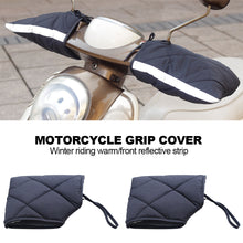 Load image into Gallery viewer, Pair Motorbike Motorcycle Scooter Handlebar Grip Muffs Windproof Hand Handlebar Gloves Winter Thicken Warmer Waterproof Gloves
